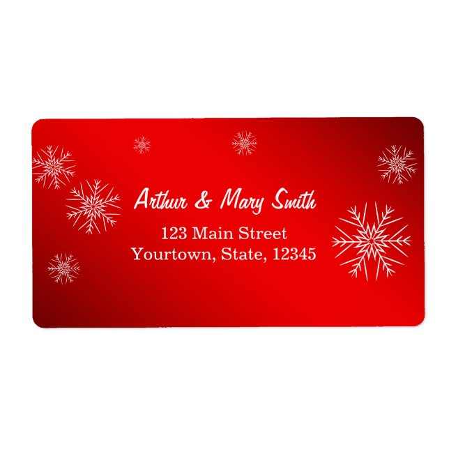 Lycklig helgdag på röd bakgrund fraktsedel (Framsidan)