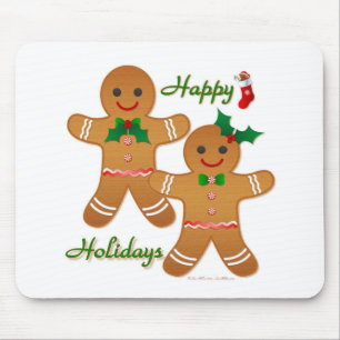 Lycklig Helgdag Pepparkaksgubbe Boy Girl Musmatta