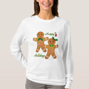 Lycklig Helgdag Pepparkaksgubbe Boy Girl T-shirt