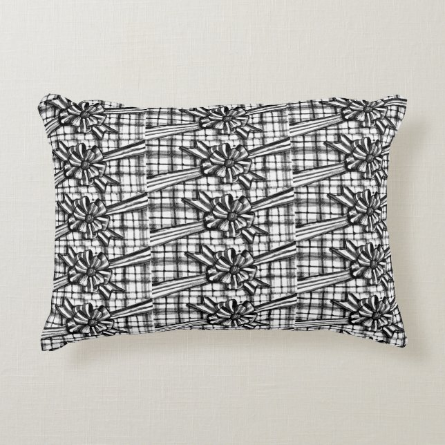 ***LYCKLIG HELGDAG*** PILLOW BLACK BAK PRYDNADSKUDDE (Framsidan)