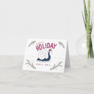 Lycklig Helgdag Snigel Mail Helgkort
