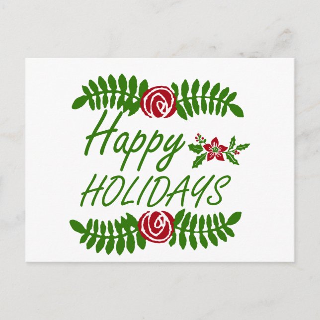 Lycklig Helgdag Vykort (Framsida)