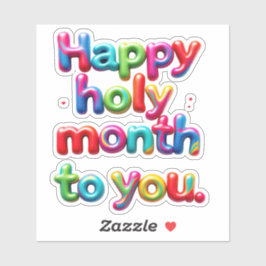 Lycklig heliga månad till dig klistermärken