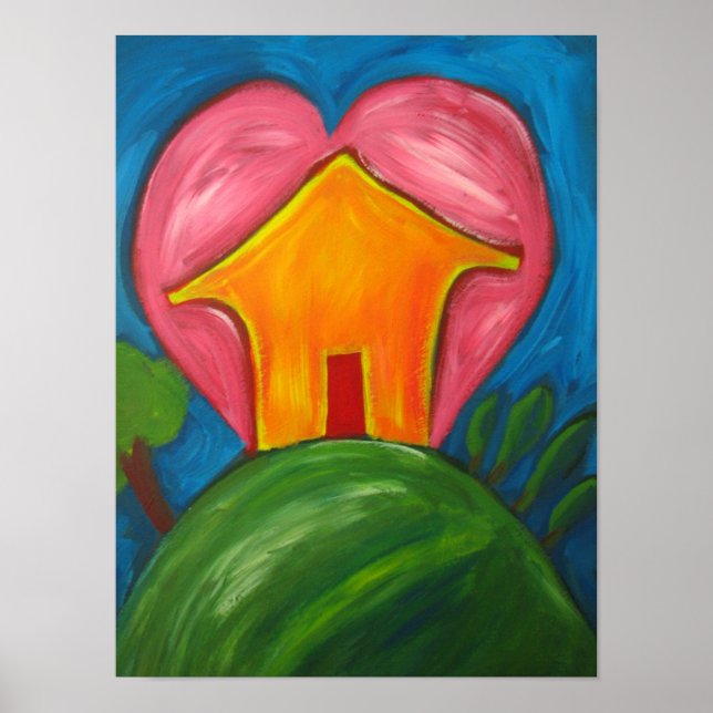 Lycklig hemutskrift poster (Framsidan)