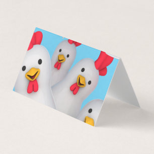 Lycklig hen clipart kort
