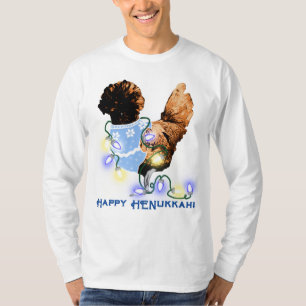 Lycklig HENukkah Hanukkah Polska Chicken T Shirt