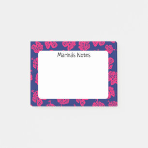 Lycklig Hibiscus blommande personliga anteckningar Post-it Block