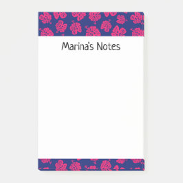 Lycklig Hibiscus Flower Personal Post it® Notes Post-it Block