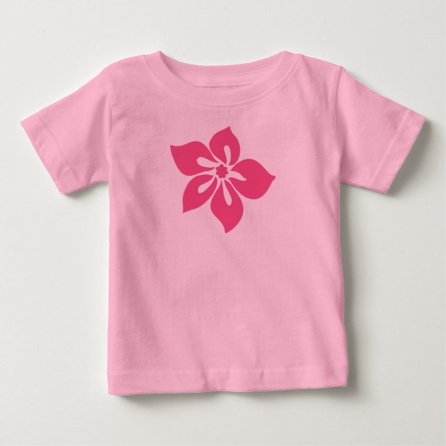 Lycklig Hibiscus Infant Tee (Framsida)