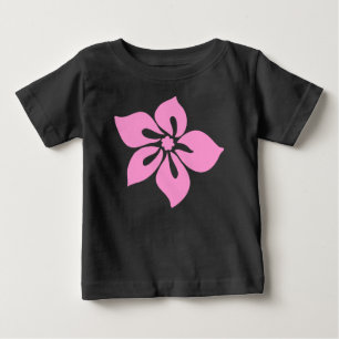 Lycklig Hibiscus Spädbarnskötare Tee Shirt
