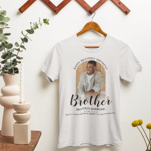 Lycklig himmelskt födelsedag Foto-minnes T-shirt