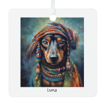 Lycklig Hippie Dachshund anpassade