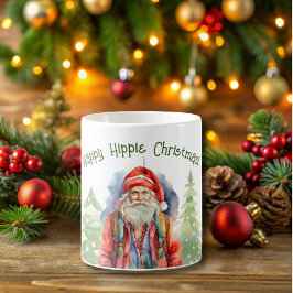 Lycklig Hippie jul Mugg