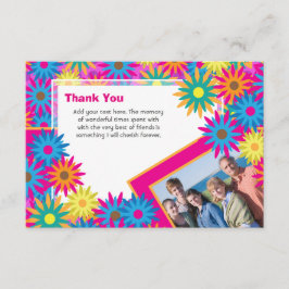 Lycklig Hippieflower powertackkort Inbjudningar