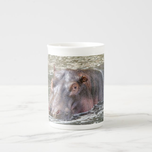 Lycklig Hippo Benporslin Mugg (Framsidan)
