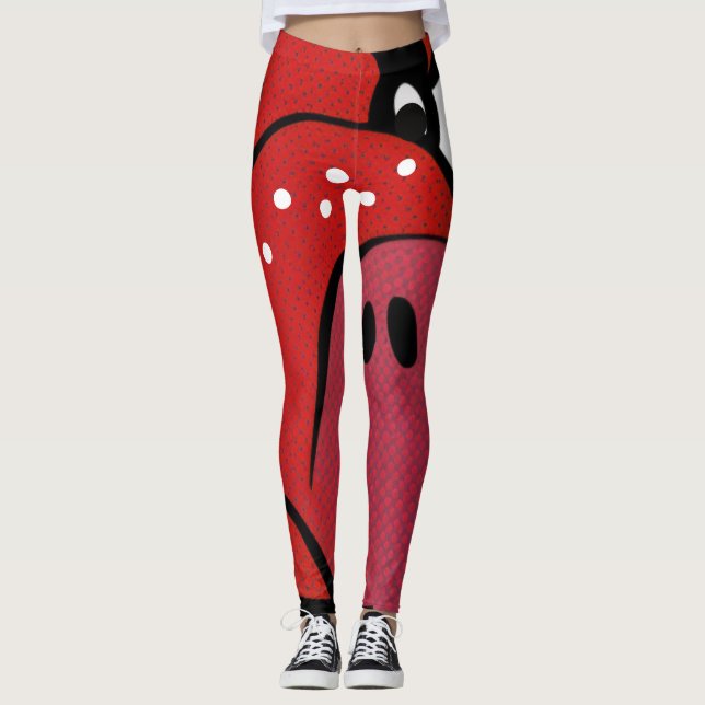 Lycklig Hippo Leggings (Framsida)