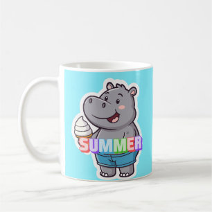 Lycklig Hippo Summer Mugg - Colorful Ice C Mugg, 1