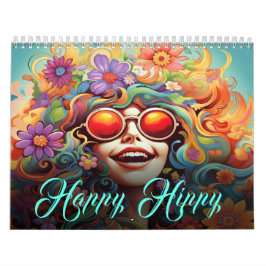 Lycklig Hippy Calendar Kalender