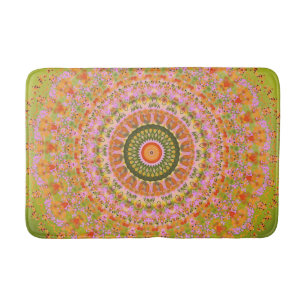 Lycklig Hippy Mandala Badrumsmatta