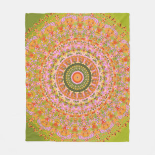 Lycklig Hippy Mandala Fleecefilt