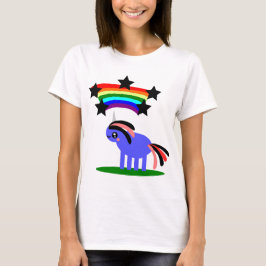 Lycklig Hippy Rainbow Unicorn Tee Shirt