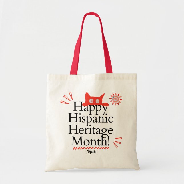 Lycklig Hispanic Heritage Month! - Cute Ginger Kat Tygkasse (Framsidan)