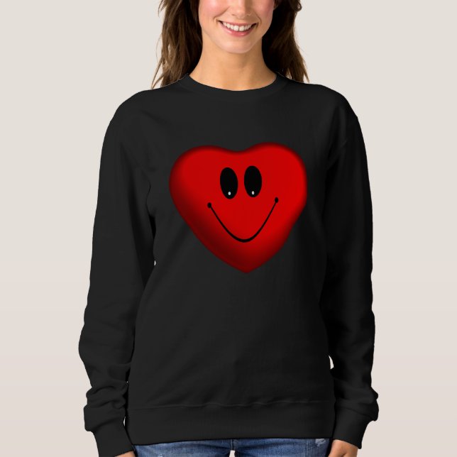 Lycklig hjärta t-shirt (Framsida)