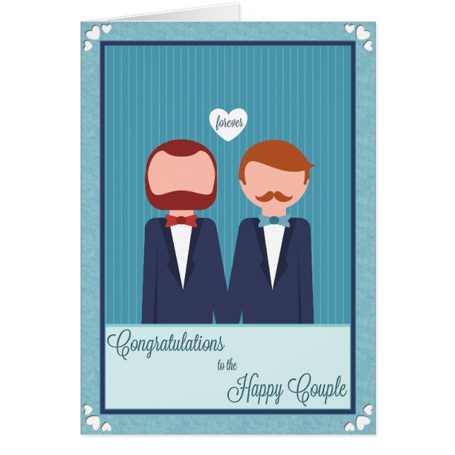 Lycklig Hjärtsstrimlade groddar Hälsningskort (Framsidan)