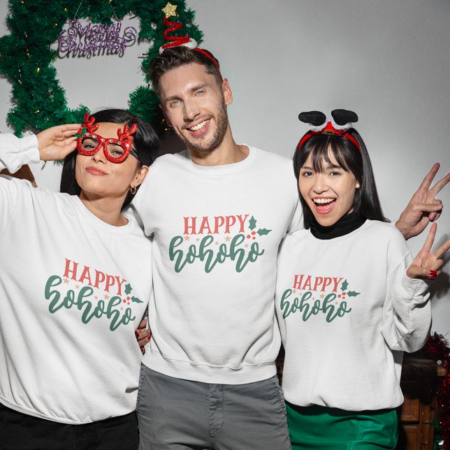 Lycklig ho ho christmas sweatshirt t shirt (Happy ho ho ho christmas sweatshirt
)