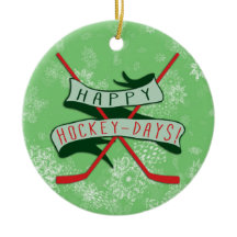 Lycklig Hockey Days jul Ornament