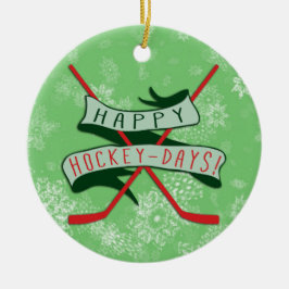 Lycklig Hockey Days jul Ornament