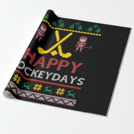 Lycklig Hockeydays Hockey jul Julafton Gift Presentpapper