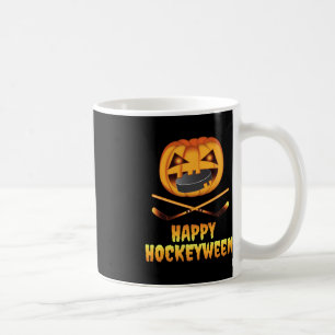 Lycklig Hockeyween Hockey Pumpkin Eating Puck Roli Kaffemugg