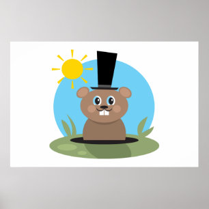 Lycklig Hog Poster
