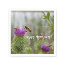Lycklig Hogmanay Party Scottish Thistle HonungsBee