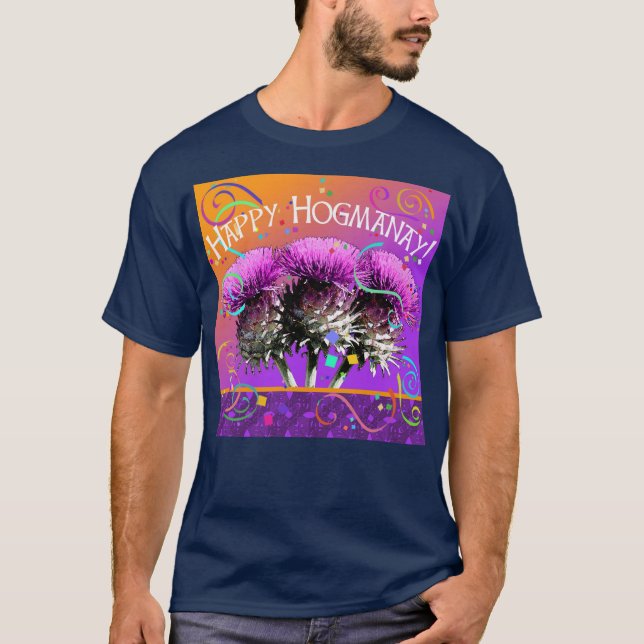Lycklig Hogmanay! T Shirt (Framsida)