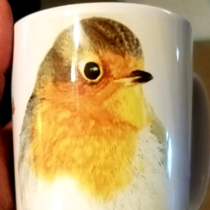 Lycklig Hoilidays-julafton Bird Kaffemugg
