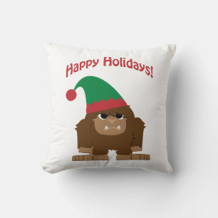 Lycklig Hokidays! Jul Bigfoot Kudde