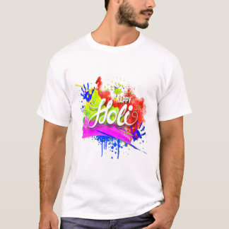Lycklig Holi 2022 India Färg Vår Festival, Hind T Shirt