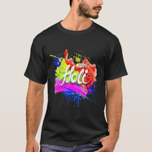 Lycklig Holi 2022 India Färg Vår Festival Hindu T Shirt