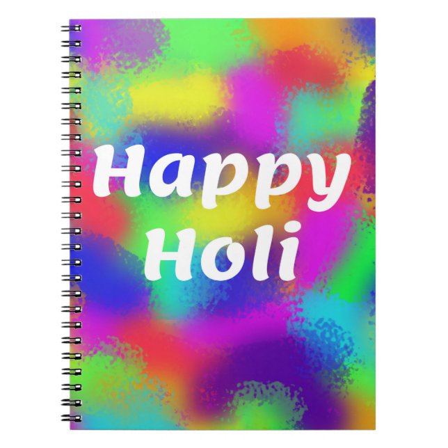 Lycklig Holi Anteckningsbok (Framsidan)