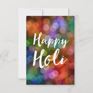 Lycklig Holi Bokeh Inbjudningar