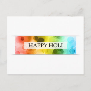 lycklig holi (bokeh) vykort