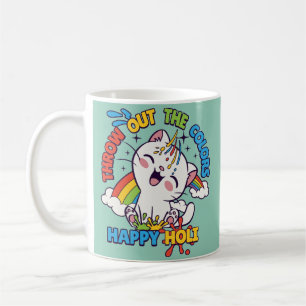 Lycklig Holi Cat Kaffemugg
