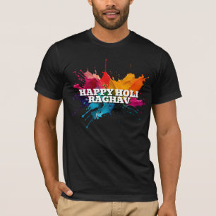 Lycklig Holi Colorful Stänk   Firande i Indien T Shirt