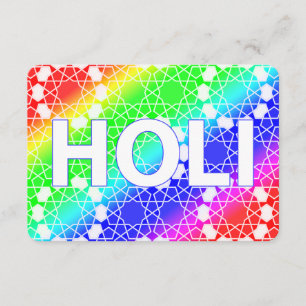 lycklig holi: festival av färg och våren inbjudningar