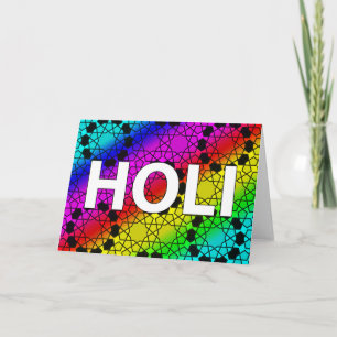 lycklig holi : festivalen färg och vår helgkort