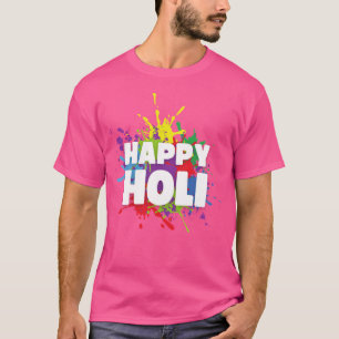 Lycklig Holi-festivalen i färg, fira Hindu-festiva T Shirt