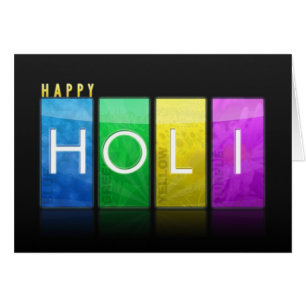 Lycklig Holi-fiskekort Hälsningskort
