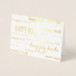 LYCKLIG HOLI FOLIERAT KORT